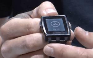 Mercedes Benz app on Pebble watch